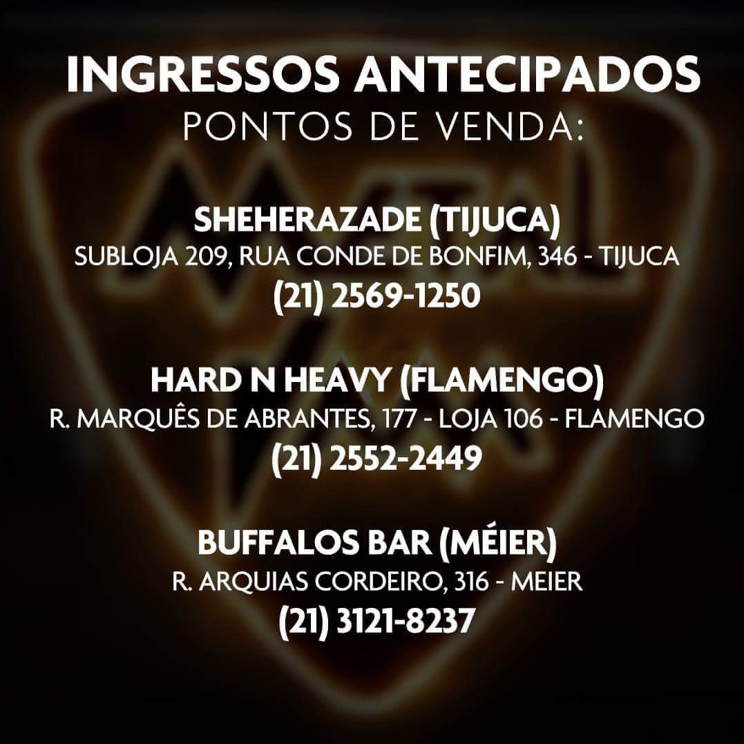 Nossos ingressos antecipados para a <a href="/MetalJam/">Metal Jam</a> 2016 no <a href="/circo_voador/">Circo Voador</a> já estão disponíveis nos pontos de venda! Corra e garanta já o seu!