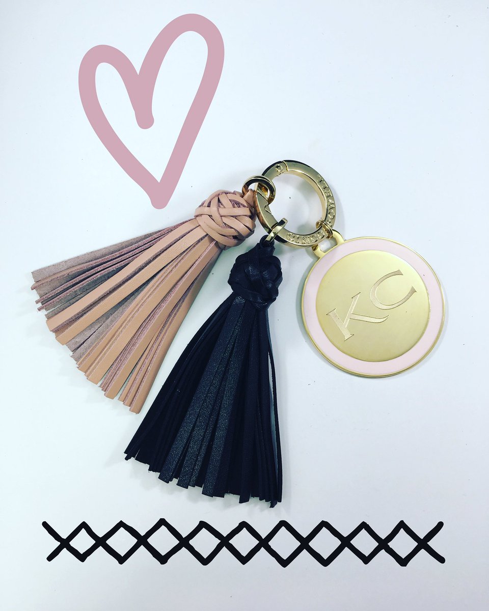 CincoPowell's tweet photo. Love this combo so much we put the BLUSH TAG on sale today only💓 #monogram #blush #tassel #sale https://t.co/whIjuah8GL