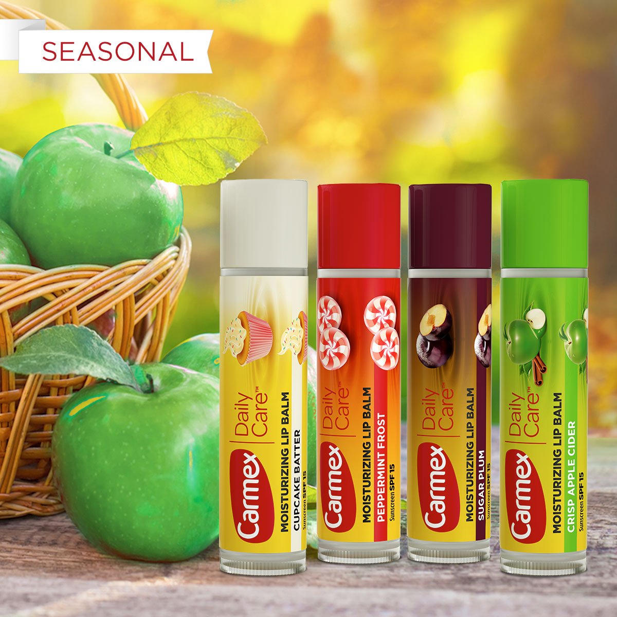 Introducing Daily Care Seasonal Multi-packs - Cupcake Batter, Crisp Apple  Cider, Peppermint Frost & Sugar Plum! Find at & | Carmex |  Scoopnest Introducing Daily Care Seasonal Multi-packs - Cupcake Batter, Crisp Apple  Cider, Peppermint Frost & Sugar Plum! Find at & | Carmex |  Scoopnest