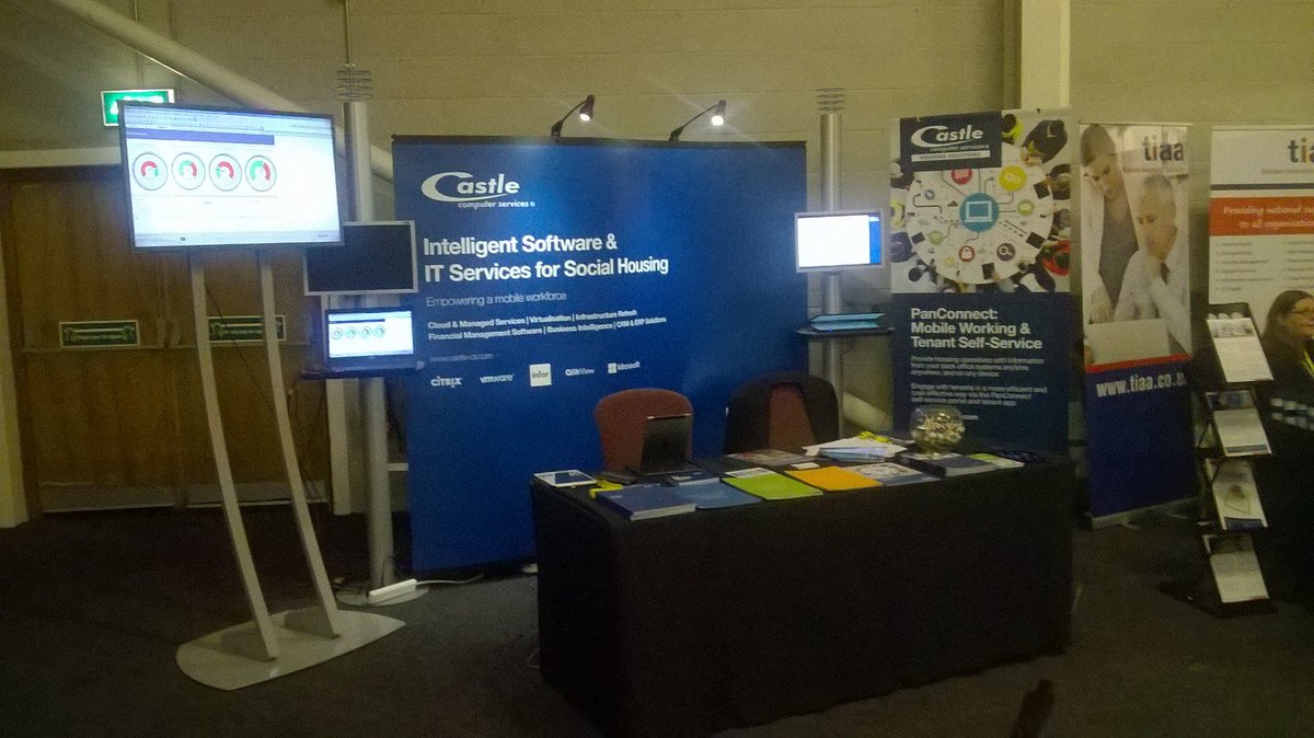 Castle_CS's tweet photo. Day 1 is drawing to a close but we'll be back from 9am - 12:15pm tomorrow to talk #PanConnect mobile working on stand 29 #sfhafinance https://t.co/xw1bBrcWDX