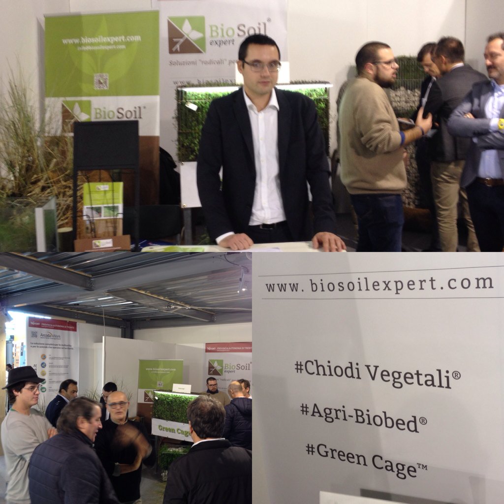 Zeta_zerminiani's tweet photo. Stand @BioSoilExpert preso d'assalto #ingegneria #naturalistica #chiodivegetali #agribiobed #greencage @Ecomondo https://t.co/UTNSU3zDVw