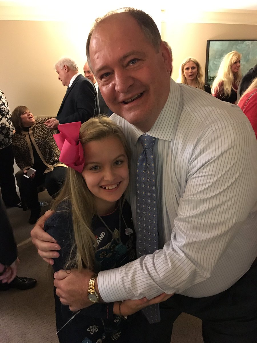 KYStanLee's tweet photo. My daughter congratulating the new Speaker Jeff Hoover on Election night. https://t.co/NsH8iVcgBs
