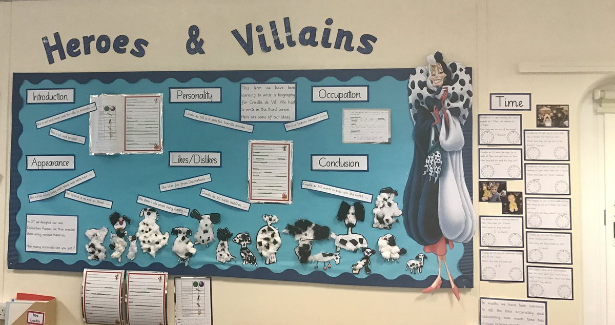 Year 3.      Heroes and Villains