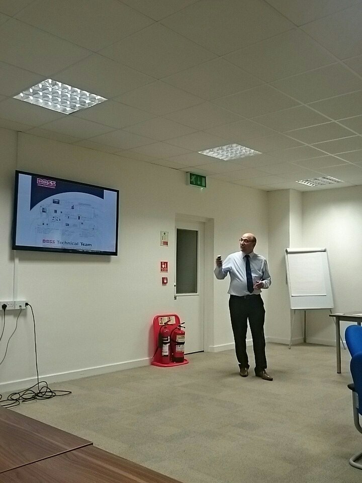 We're having a quick intro to <a href="/bssindustrial/">BSS Industrial</a> and the BOSS products - they can offer all the kit and support. #YCIBSE
