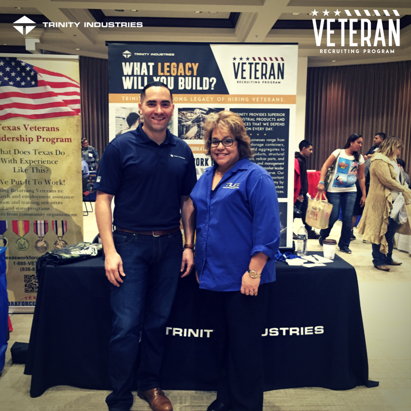 TrinityJobs's tweet photo. We’re also at the @TXworkforce #HRWY event in Laredo, #Texas! Have you met our team yet? #Work4Trinity #TrinityVets #Veterans https://t.co/VB2RMGWUXF