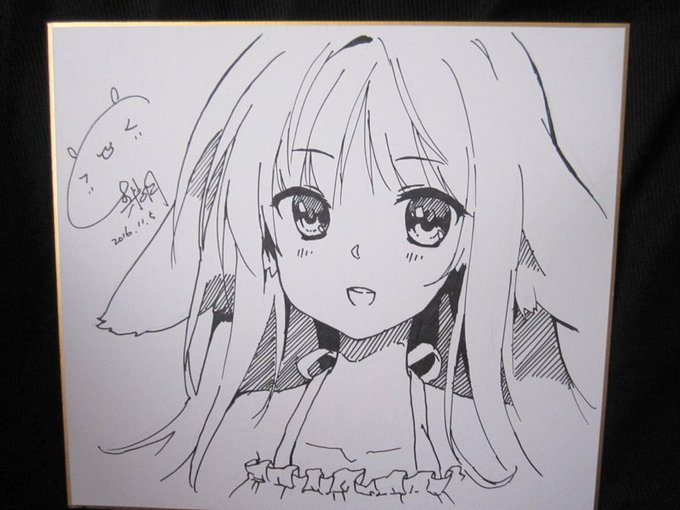 PF25の直筆サイン絵を描く 