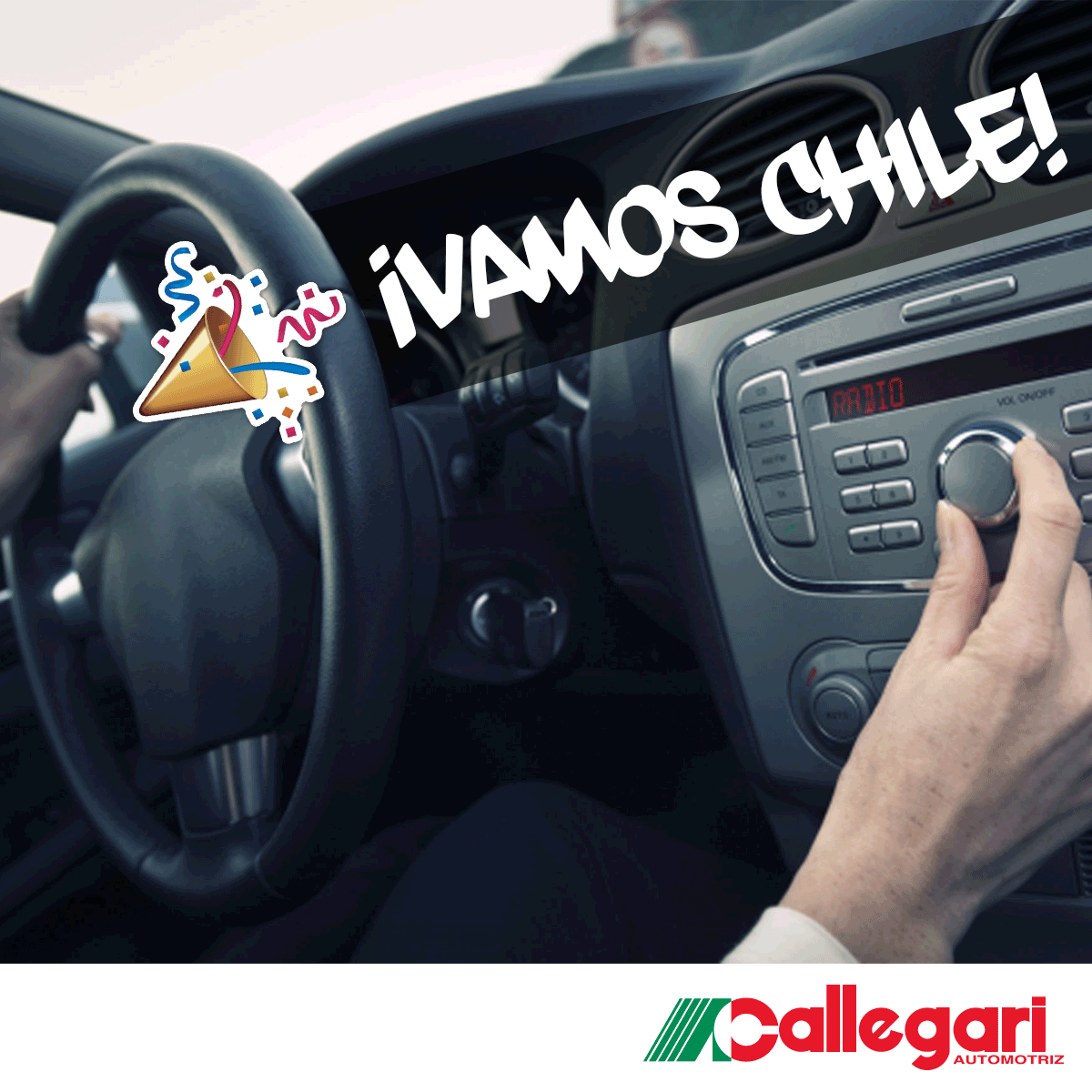 Callegari_Chile's tweet photo. Y tú, ¿dónde vivirás el partido de La Roja? #VamosChile https://t.co/h12B2XCZYK