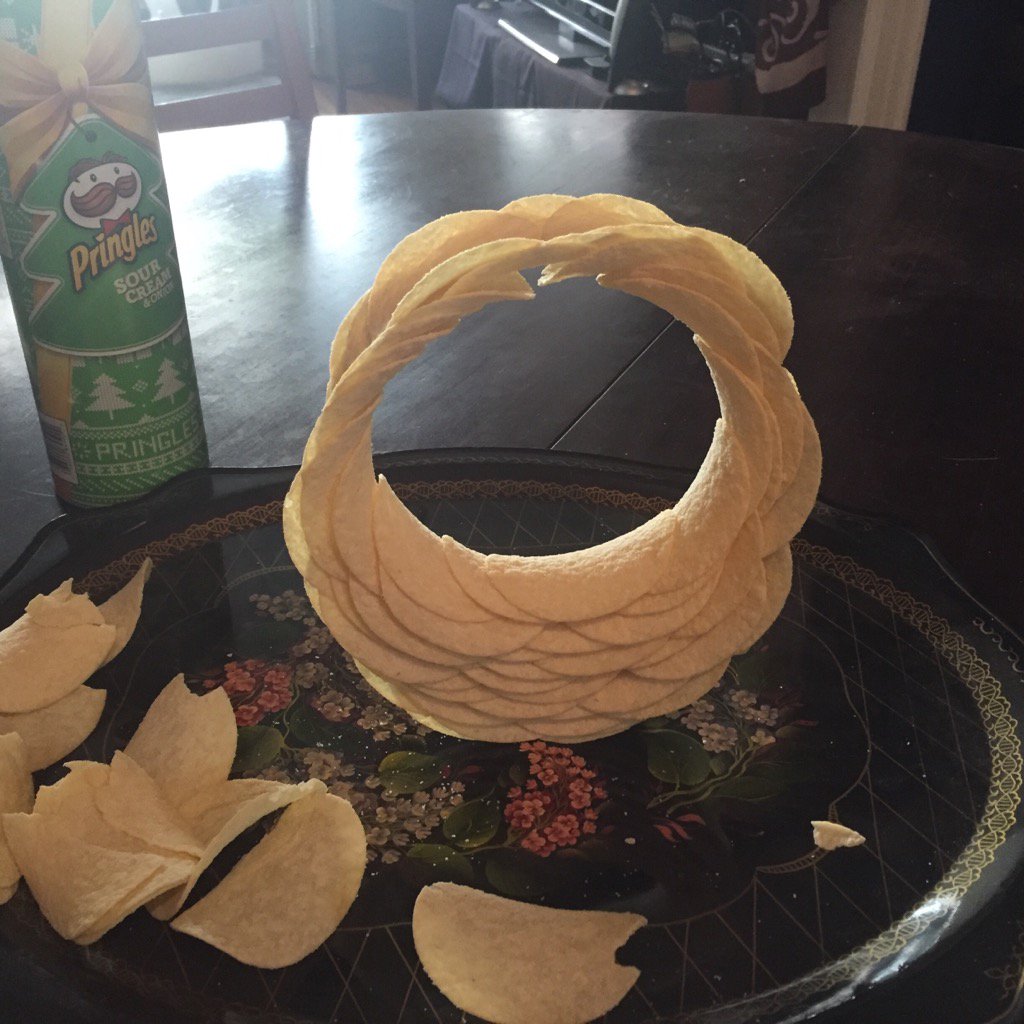 ScopesMonkeys's tweet image. Pringle-based distraction from politics. (Maybe I can use it to open a wormhole to Canada?)