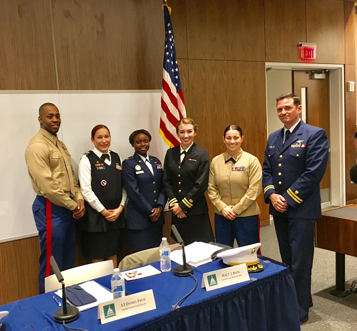 WCLTrialAd's tweet photo. It was an honor to host attorneys from all branches of our military for a JAG Corps career panel. Thank you and Happy Veteran's Day! https://t.co/nEArbtk1x9