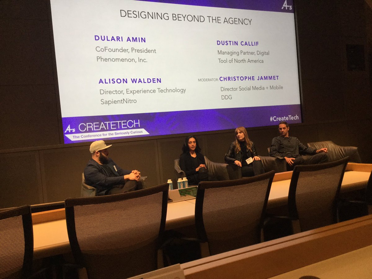 rpmkel's tweet image. Lively panel Designing Beyond Agency @cjammet @DDGinc @dezigal @phenomenon Alison Walden @sapientnitro @dustincallif @ToolofNA #CreateTech