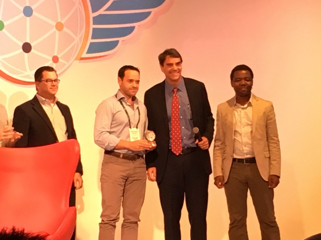 Neurala's tweet photo. Want a hug from @TimDraper? Just win the most innovative company award at #DraperCEO summit. @MaxVersace got one when #Neurala won today! https://t.co/CRyHCA8fJQ