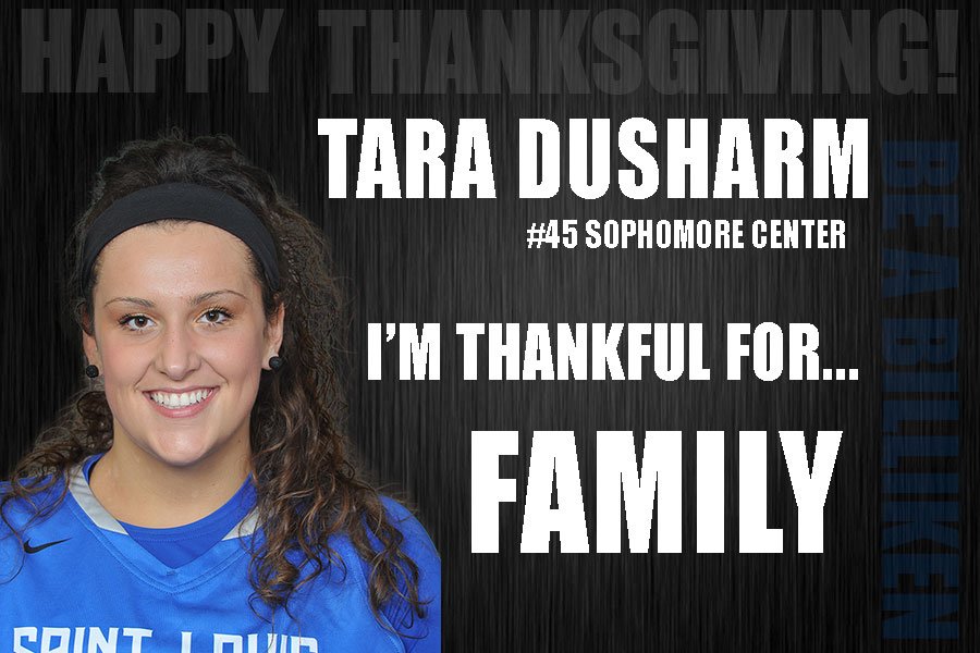 Day 8 and <a href="/TaraDusharm/">Tara Dusharm</a> is very #Thankful! #Billikens