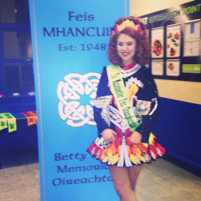 Well done Mairead at feis Mhancuian...❤️❤️@irishdancing