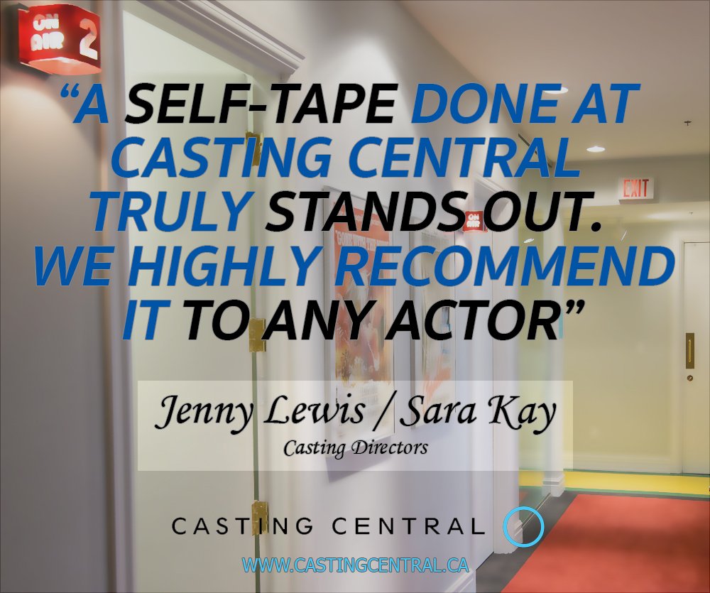 castingcentral1's tweet image. "A self-tape done at Casting Central truly stands out. We highly recommend it to any actor." ~ Jenny Lewis &amp;amp; Sara Kay (Casting Directors)