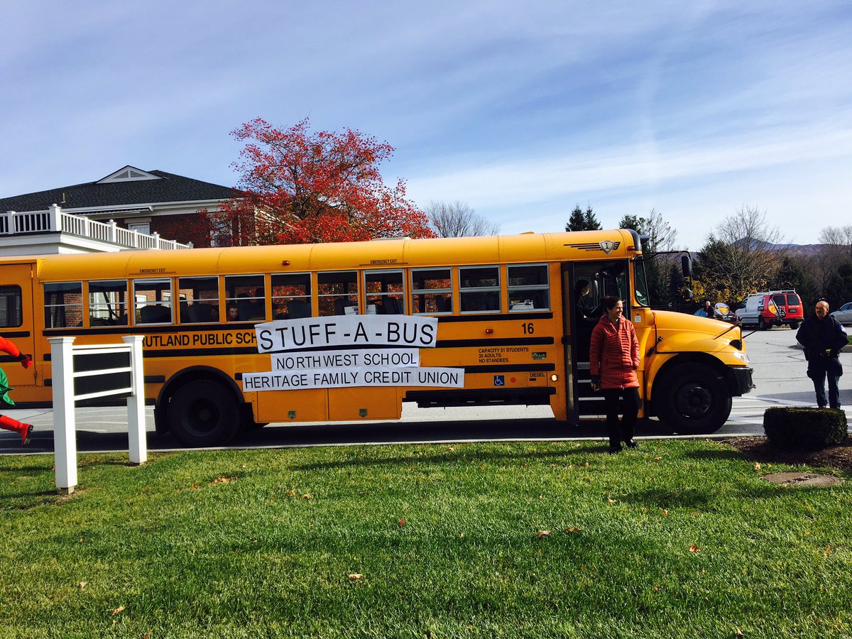 hfcudevelopment's tweet photo. Super psyched to have partnered with Northwest students to donate thousand of items to area food shelves! #thanksgiving #stuffabus https://t.co/wC9F1OS6tH
