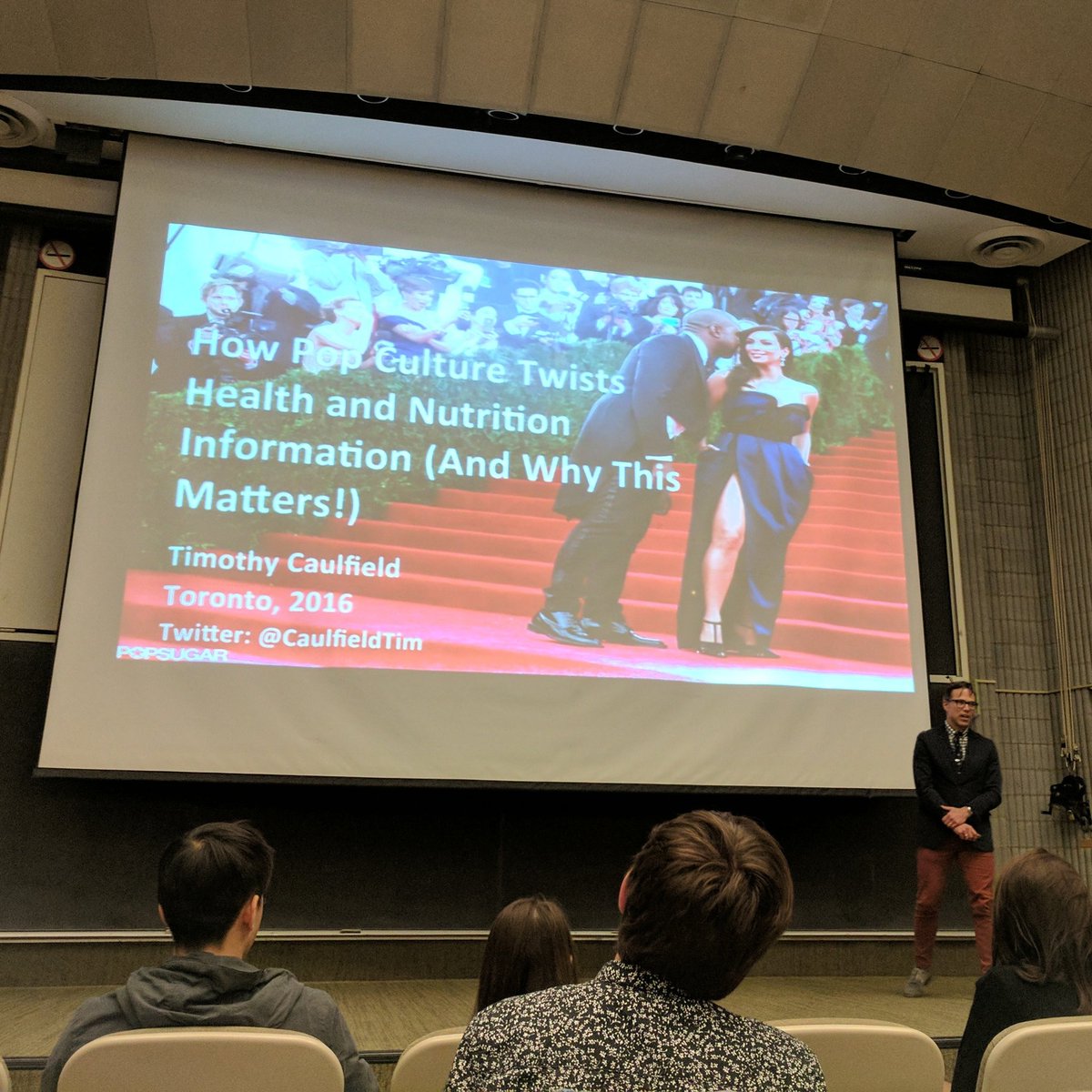 VanessaKanRD's tweet image. Such refreshing truth and humor @CaulfieldTim #UofT #alumni #EdnaParkLecture