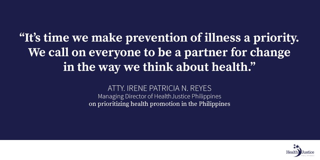 HealthJusticePH's tweet photo. It's time for Health Promotion in the Philippines! #HPNow
Full press release: https://t.co/weA9EqUgsa https://t.co/VnAoBA85To