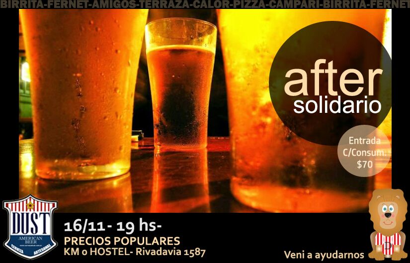 LeoncitoDan's tweet photo. Los voluntarios Leoncitos organizaron el #AfterSolidario  Sumate con tus amigos 🍻
#ComedorLosAngelitosSanMiguel 🏡 https://t.co/KRfDlHogAx