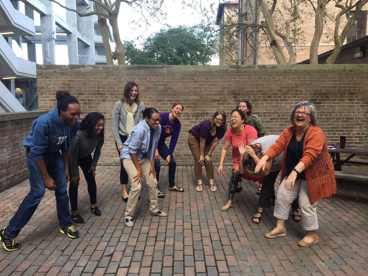 LSUcomd's tweet photo. The first meeting of the COMD Laughter Club! Thanks for leading us Dr. Duncan! #comdstrong @DeanLSUHSS https://t.co/NMZDYKV5T8