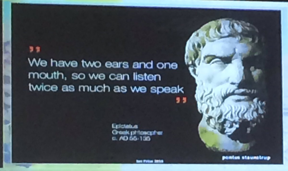 Very interesting slide from tonight's #ycibse seminar. We can all learn something here; not just in business but in your personal lives.