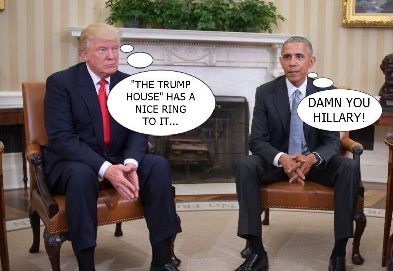 Dispropoganda's tweet photo. #TrumpPresident #TheWhiteHouse #obama #Trump #electionreactions #TrumpObama #ObamaTRump 

https://t.co/y6ZO0qYbXp https://t.co/0ZKGrTDnGz