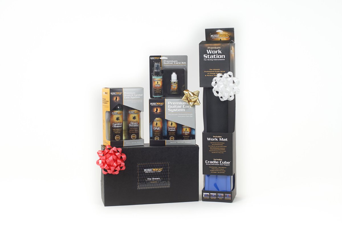 MusicNomadCare's tweet photo. 5 Great Guitar and Drum Holiday Care Kit ideas from MusicNomad. #guitarist #drummer #giftidea #guitar https://t.co/dLLsdcRMMc https://t.co/nJfK2HZbN9