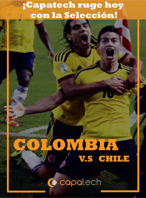 Capatechsas's tweet photo. ¡Nos une un mismo sueño! #Capatch #VamosColombia #Rumboalmundial #Eliminatorias #SisiColombia #SelccionColombia #Rusial2018 https://t.co/Ugt8bKehRB