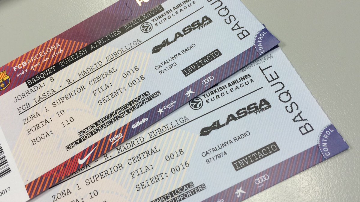 RT i FOLLOW si vols una entrada doble per al Barça-Madrid d'Eurolliga del dia 18 al Palau! Bases: ccma.cat/avis-legal/par… #FCBLive
