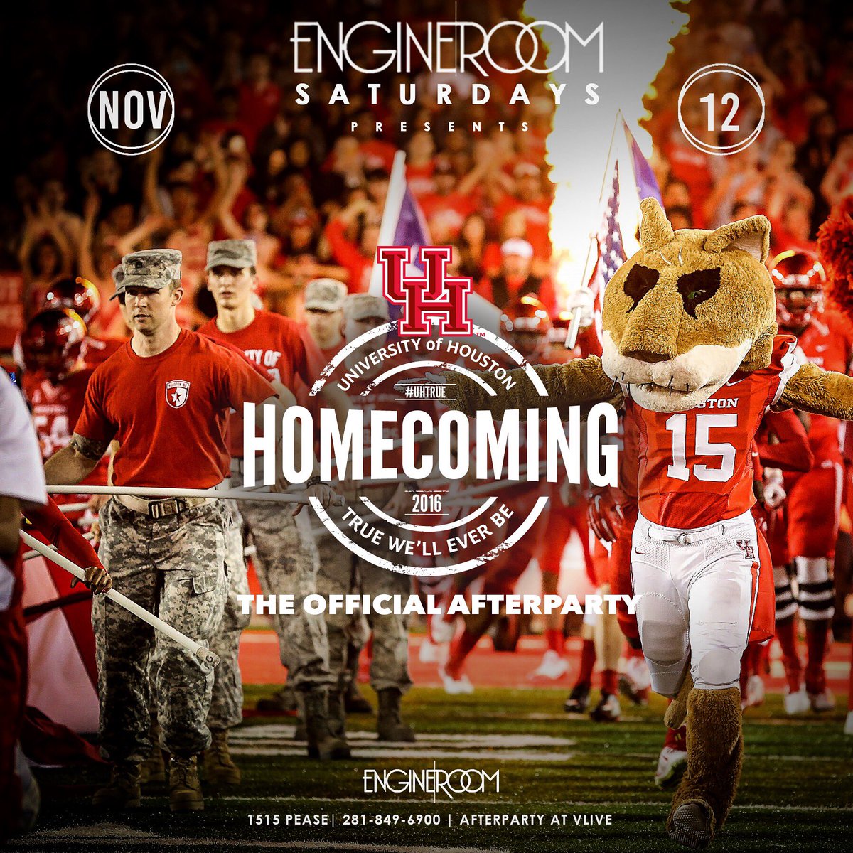 This Saturday at #EngineRoomHouston. #GoCoogs