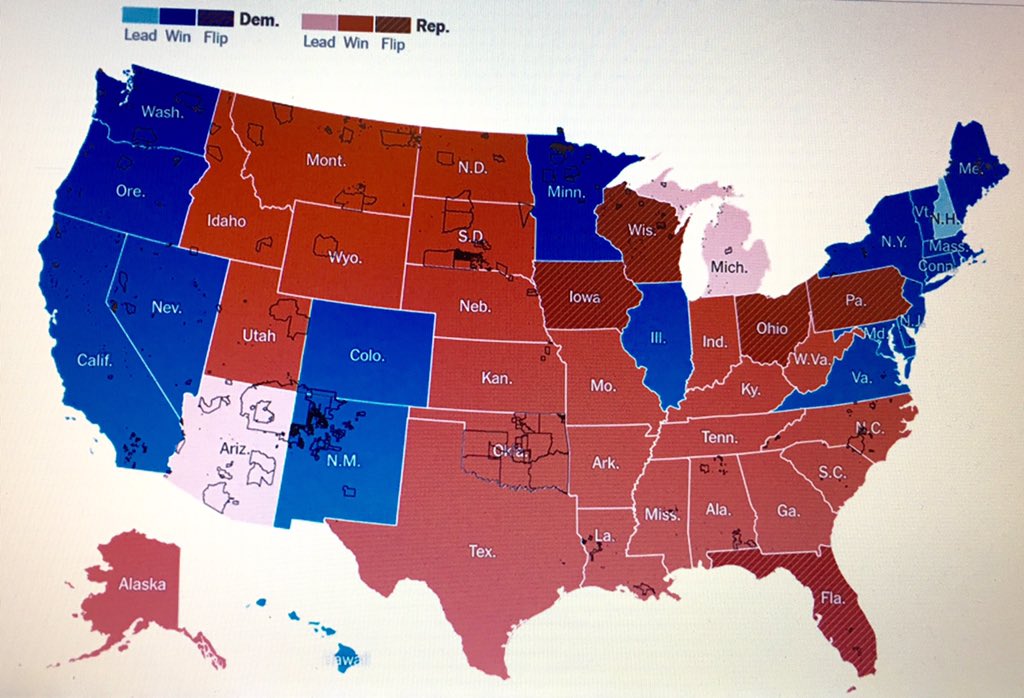 NCAIPRC's tweet photo. The @NCAI1944 Post-Election Webinar is happening now! Just reviewed this map- you'll notice some tribal reservations outlined! #NativeVote16 https://t.co/DHrHiALtSH