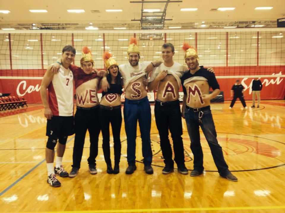 SamScottyyc's tweet image. 2012/2013 #worldsbestfans with @SAIT_Trojans volleyball, @FatandSadbutRad, jgod101, and @thomas_inman. #TBT