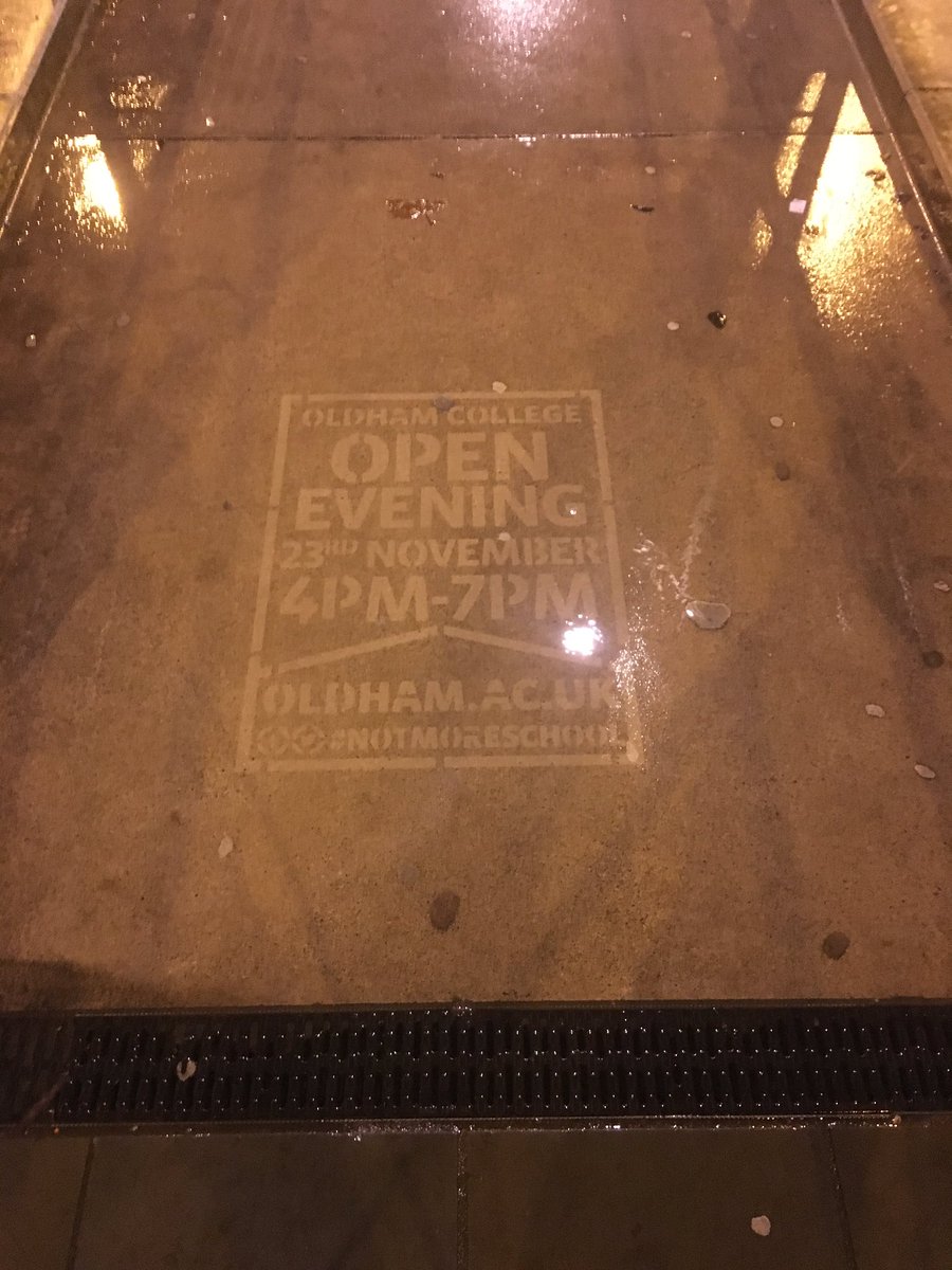 CleanAbsolute's tweet photo. Clean ads going out in Oldham tonight for Oldham College #notmoreschool #OldhamHour https://t.co/P4ODLJiLUl