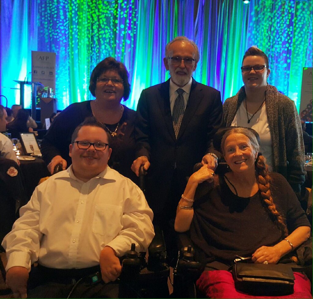 SCIAlberta's tweet photo. Couldn't be prouder to nominate @LeslieTanzi and @AlbertaInjury for Community Enrichment. Congrats, well deserved!!! #npdyeg @AFPEdmonton https://t.co/zTgagAgtMw