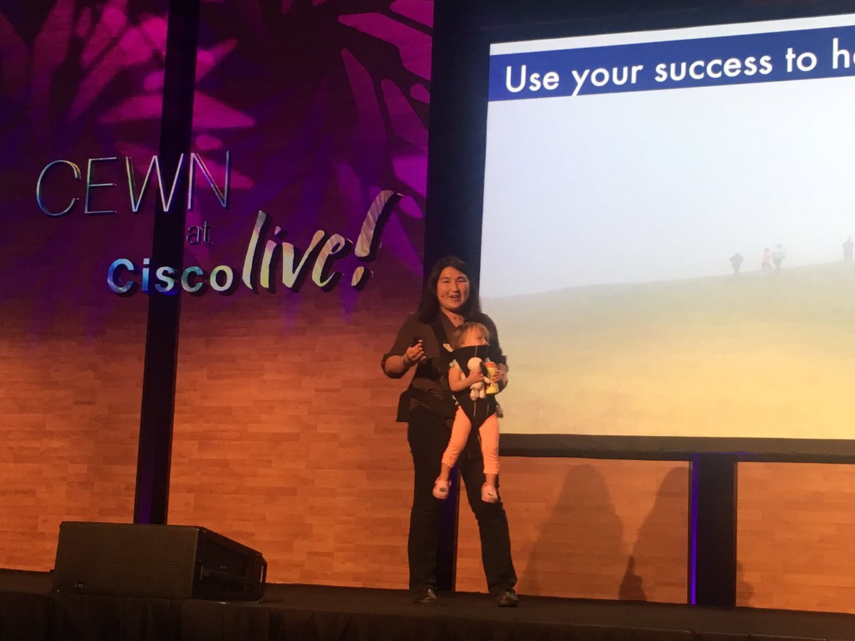 CcyArellano's tweet photo. Quién dice que la maternidad te limita?? Cisco Empowered Women Network #CiscoCEWN #CiscoLiveLA https://t.co/MQZqSaq0j9