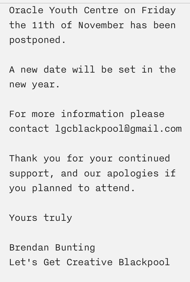 creativebpool's tweet image. Unfortunately tomorrow nights The Bottle Top Club event has had to be postponed. Apologies from the team.