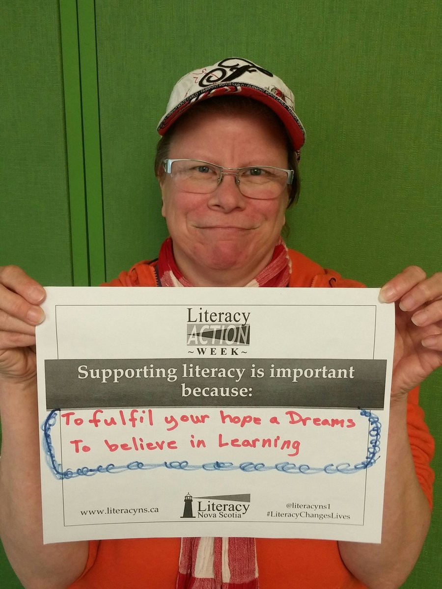HalifaxHCLN's tweet photo. #Literacy helps fulfil your hopes and dreams @hfxpublib #LAW2016 #LiteracyChangesLives. @GouthroShauna https://t.co/L6Y4kcVf6X