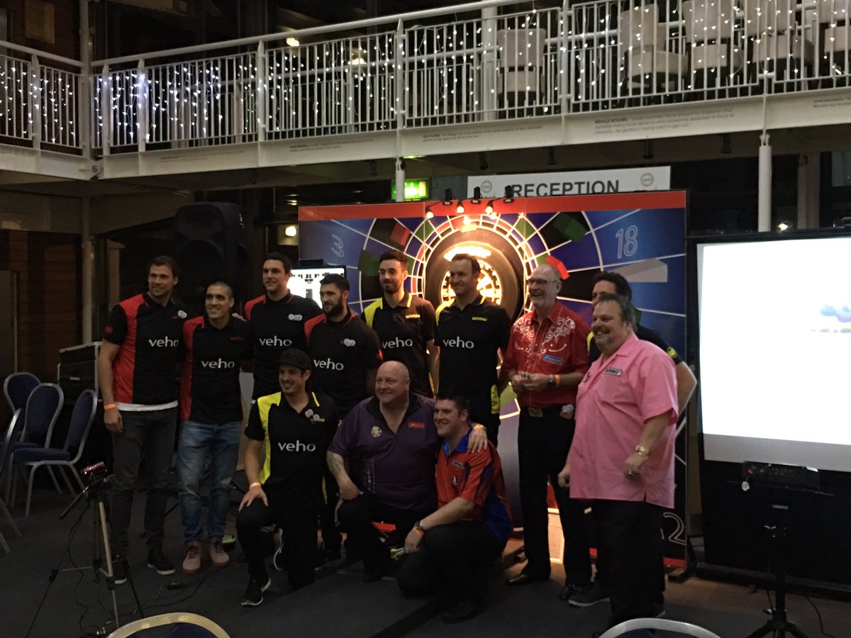 Superchin180's tweet photo. Playing darts with @SouthamptonFC @chazaustin10 @slug_7 tonight https://t.co/DAhXmXYb6J