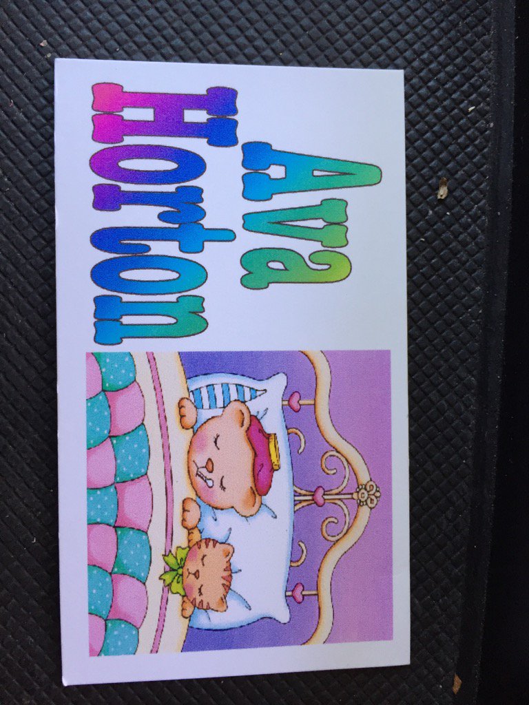 Sarahmomof4's tweet image. Baby girl made her first &quot;business card&quot; in computer class this week.  #smartgirl #Computersavvy #FuturePresident