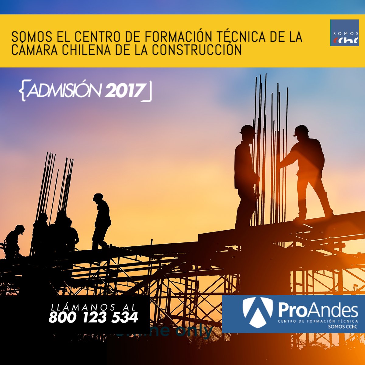 proandes_cft's tweet photo. ¿Sabías Que? ProAndes es EL Centro de Formación Técnica de @CamaraCChC  , la organización gremial más importante del país. https://t.co/rxTUKwH4tv