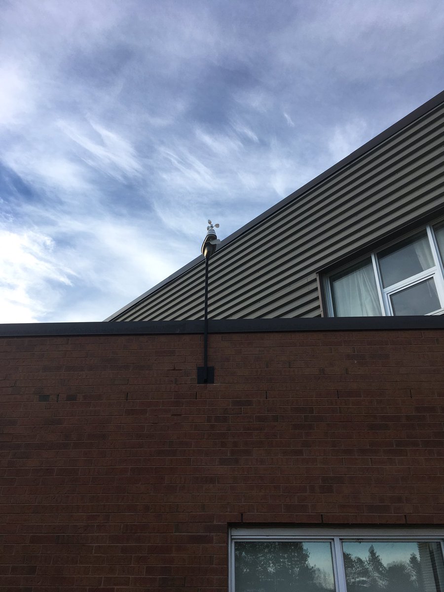 bucknleaf's tweet photo. Stage 2 #SHSM #weather station - installation and #coding #instruction #live #GIS Day 11/16/16 @TeachingSTEM @CanGeoEdu https://t.co/IoqQ6ArQDd