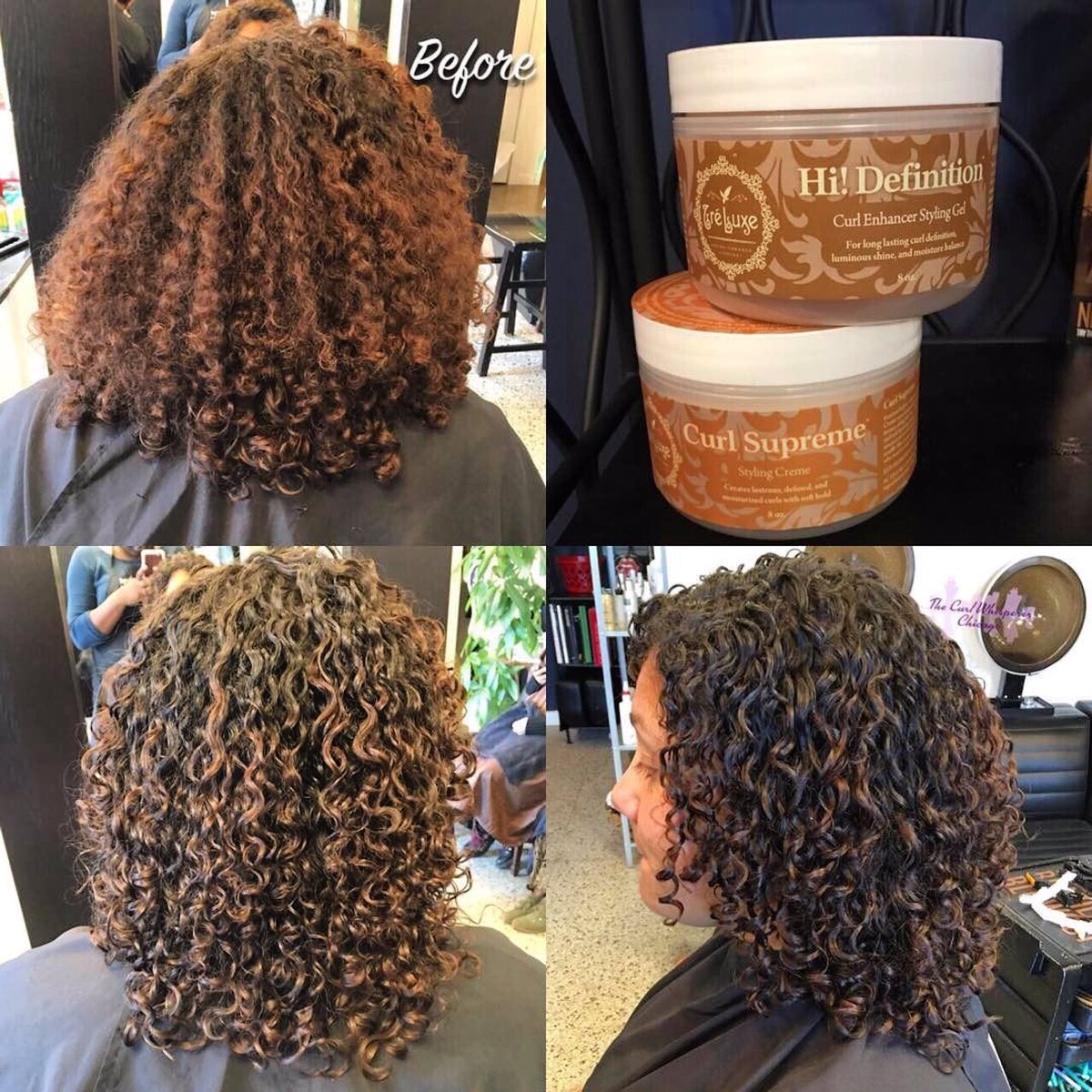 💦 #Moisture + #curlformation + #shine 🙌🏽 #washandgo with our #CurlSupreme &amp; Hi! Definition Curl Enhancer Styling Gel!discoverTreLuxe.com