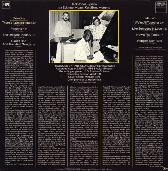karyobin014's tweet photo. #HankJones Trio – Have You Met This Jones? MPS(GER) – 0068.195 1978
https://t.co/Cv0nNFPoC4 #Jazz
#IslaEckinger(b) #KurtBong(ds) https://t.co/n0RbxxSDKQ