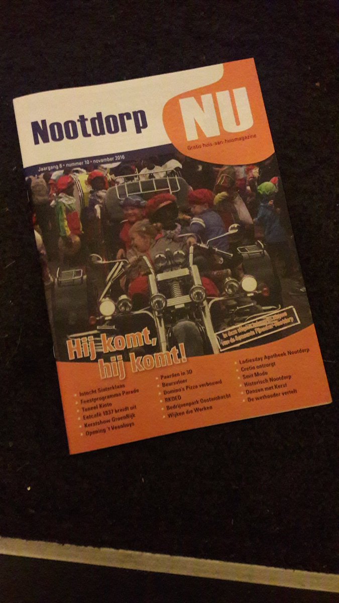 BWoorden's tweet photo. Deze week ligt de #NootdorpNU november op de mat. Veel leesplezier! @BMinderhoud @infoswop #gemeentepijnacker-nootdorp @PNUitdaging https://t.co/vANLpihGEt