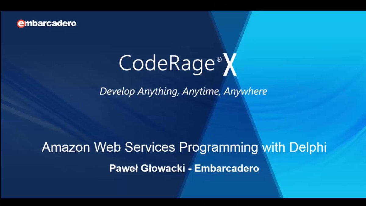 EmbarcaderoTech's tweet image. Learn To Quickly Integrate With Amazon Web Services In #Delphi And RAD Studio
.
embt.co/2eVXoiR
.
#CodeRageXI #Windows10 #developer
