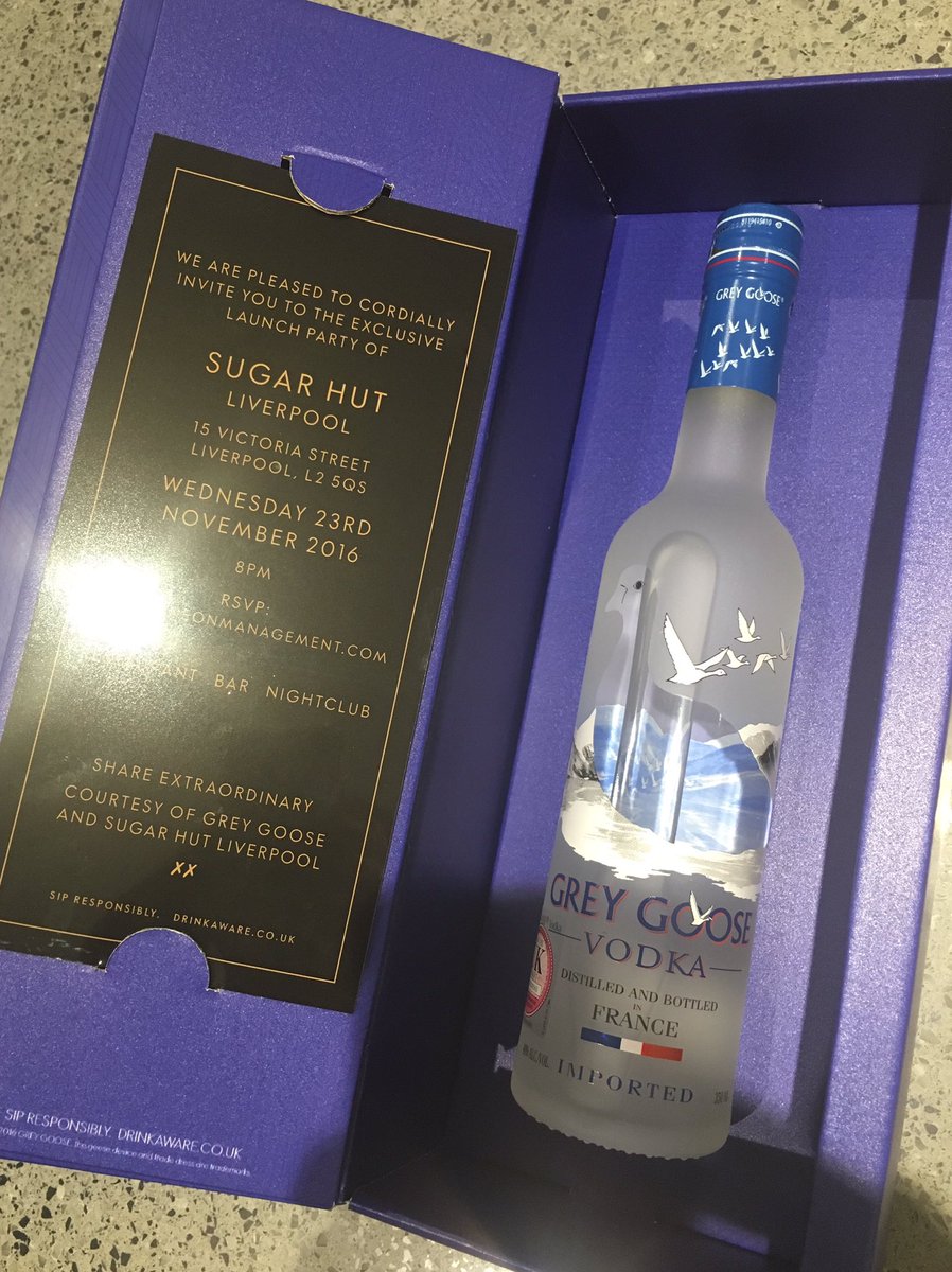 Joey Essex (@joeyessex_) on Twitter photo Loving my invitation to the
SUGAR HUT LIVERPOOL
launch party @sugarhutLIV
<a href="/GreyGoose/">Grey Goose</a> Loving my invitation to the
SUGAR HUT LIVERPOOL
launch party @sugarhutLIV
<a href="/GreyGoose/">Grey Goose</a>