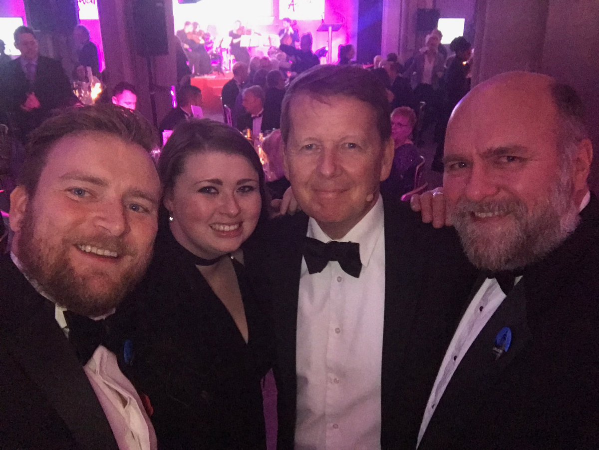 LancsMusicFest's tweet photo. @billtu with some of team #LMF2016 before the #LTA16 award ceremony gets underway. #wishusluck #topgrub #greatcompany #lovelancashire https://t.co/NUXyPVLZbD