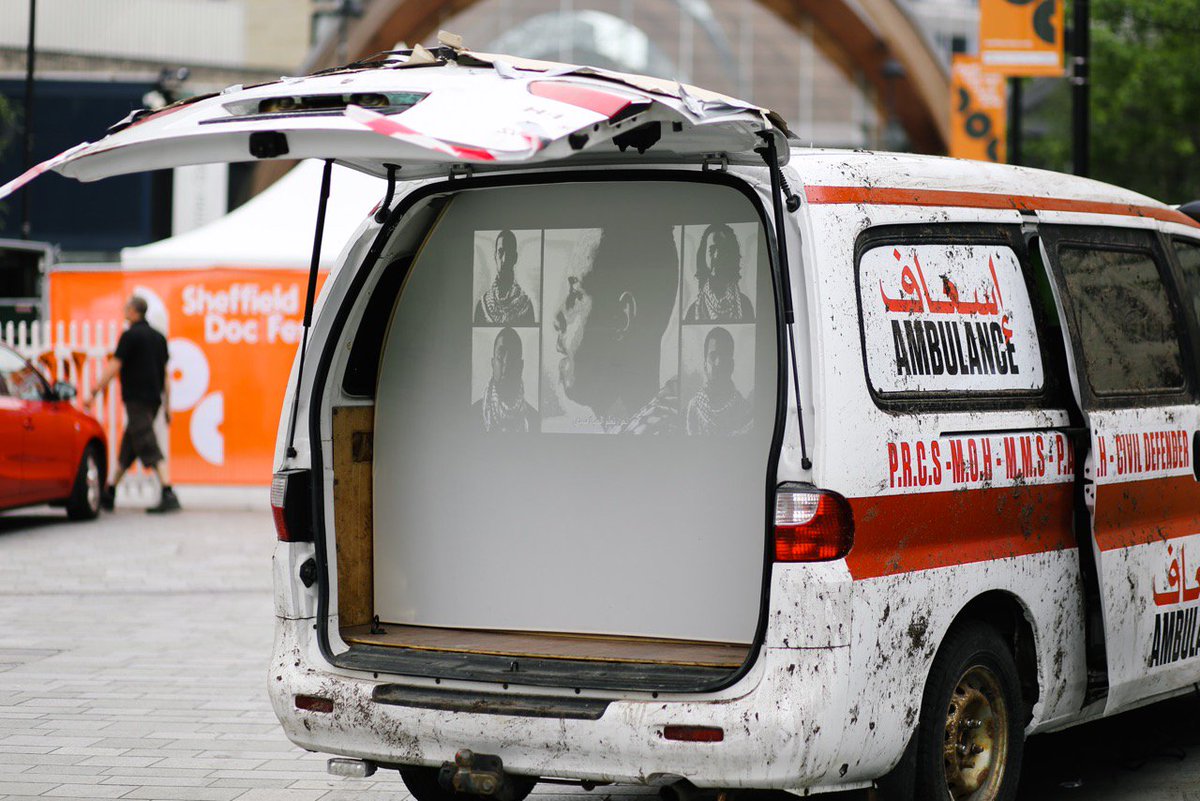 join us tomorrow <a href="/BarbicanCentre/">Barbican Centre</a> for a screening of Ambulance 10:15 and live skype with Gaza from our installation <a href="/BBCNews/">BBC News (UK)</a> <a href="/guardianfilm/">Guardian Film</a>