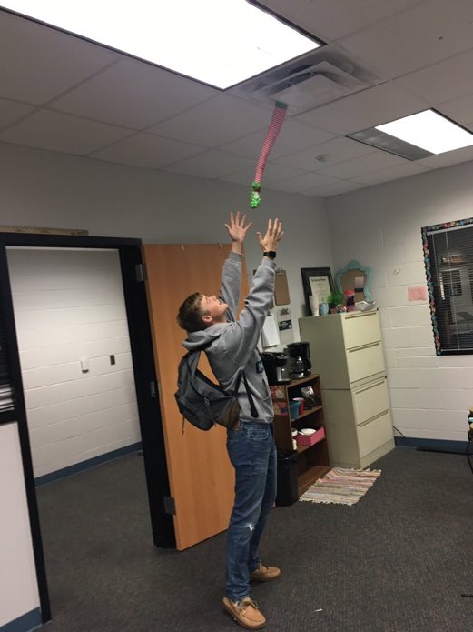RSSElfLeg's tweet photo. Reenacting how I became a just a leg.   Shout out @peytonmoseley playing The part of Santa saving me.  @sterlingchoir https://t.co/gZ2FMqFsjp