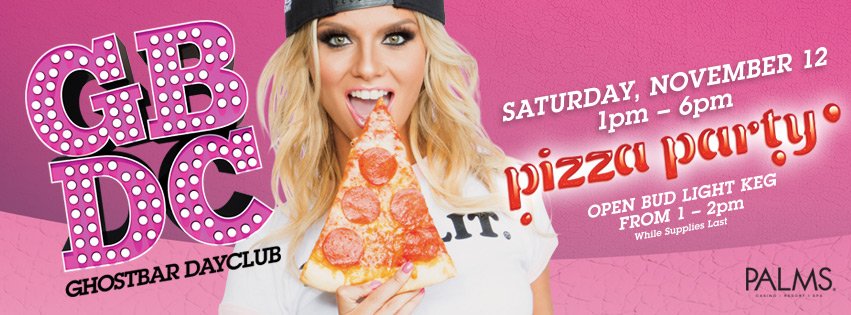 ghostbarLV's tweet image. Ain’t no party like a #pizza party! #GBDC guest list: gbdc.pgtb.me/dRHT9c