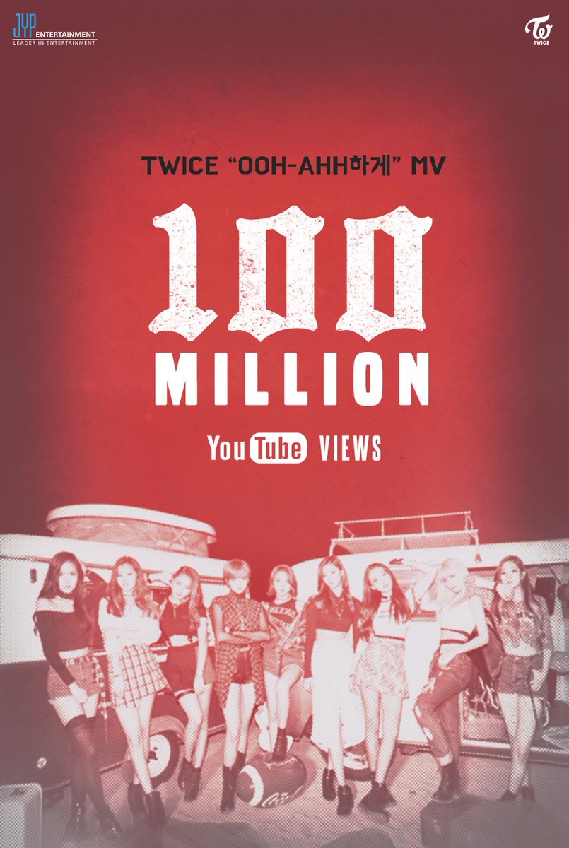 Twice 100 000 000 Views Once We Did It Ooh Ahh하게 Like Ooh Ahh M V T Co Wz3wjp9ywf Once 원스 Twice 트와이스